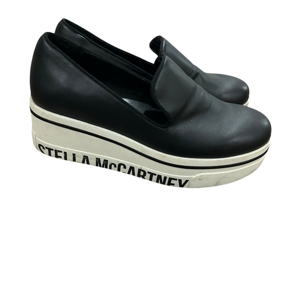 Stella McCartney black Binx slip on wedge | platform sneakers size 35 euro - Picture 1 of 10